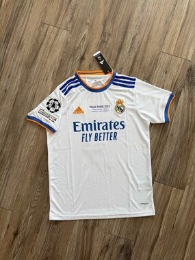 Real Madrid Home 2022 White Soccer Jersey Champions League
